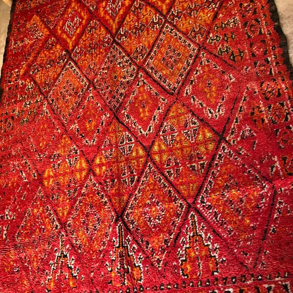 Vintage 1990s Beni Mgild Moroccan Rug - 7'.3"x5'.3" - Wool carpet - Picture 2 of 9